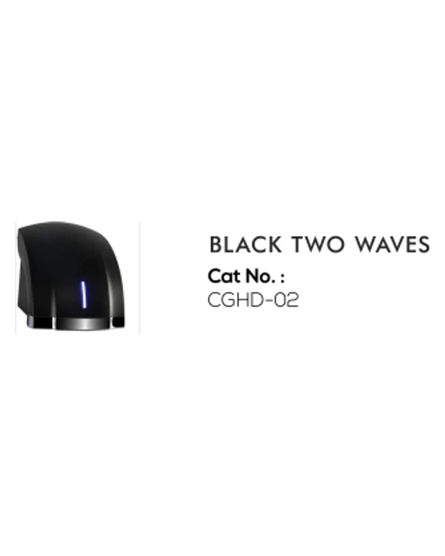 Black Two Waves — Automatic Hand Dryers at Bandhan Ceramic