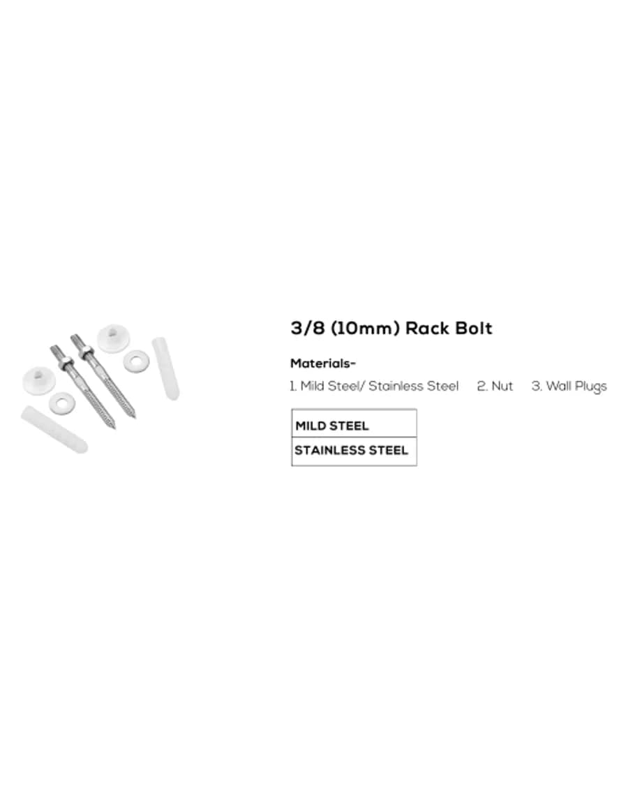 3/8" (10 mm) Rack Bolt — Rack Bolts at Bandhan Ceramic