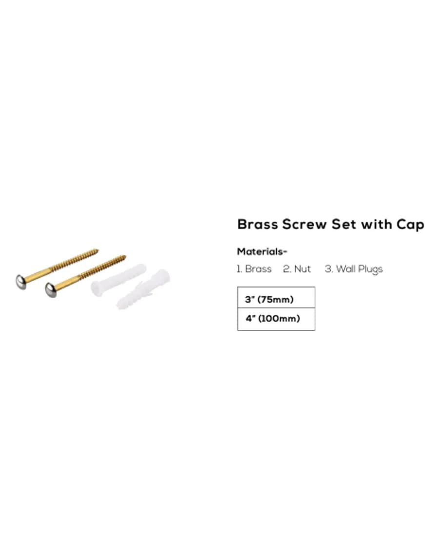 Brass Screw Set with Cap — Rack Bolts at Bandhan Ceramic