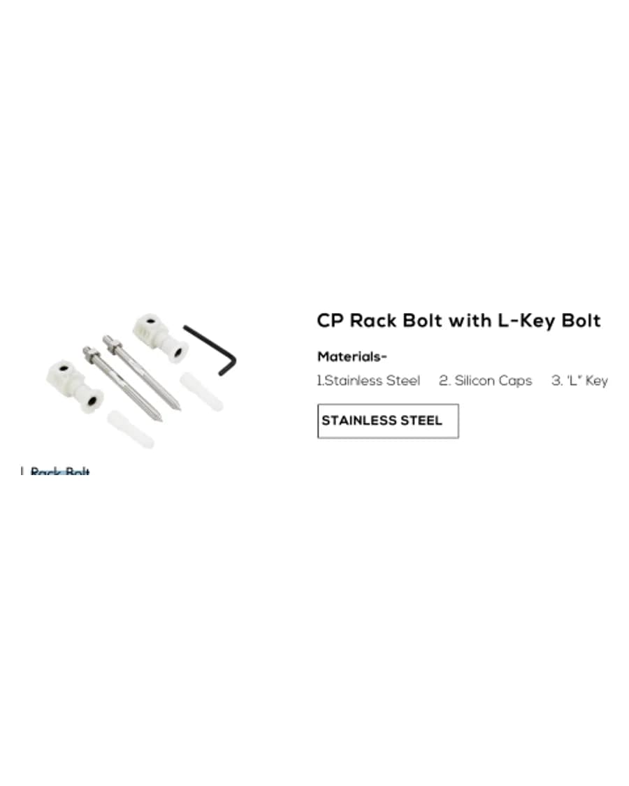CP Rack Bolt with L-Key Bolt — Rack Bolts at Bandhan Ceramic