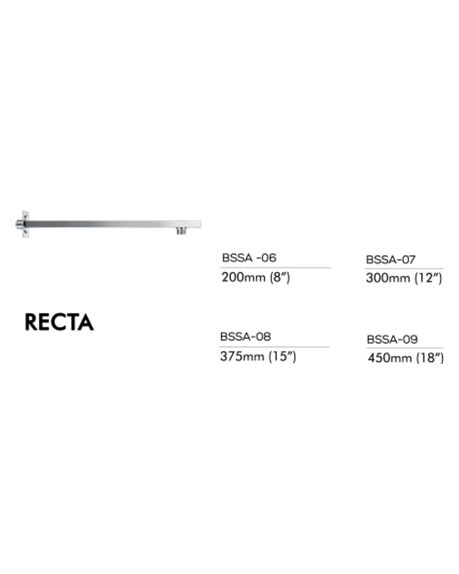 Stainless Steel — Recta — Shower Arms at Bandhan Ceramic