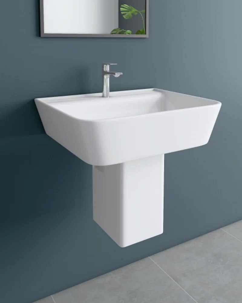 Kuma / Jeli — BHOLS Half-Pedestal Basin Sets at Bandhan Ceramic