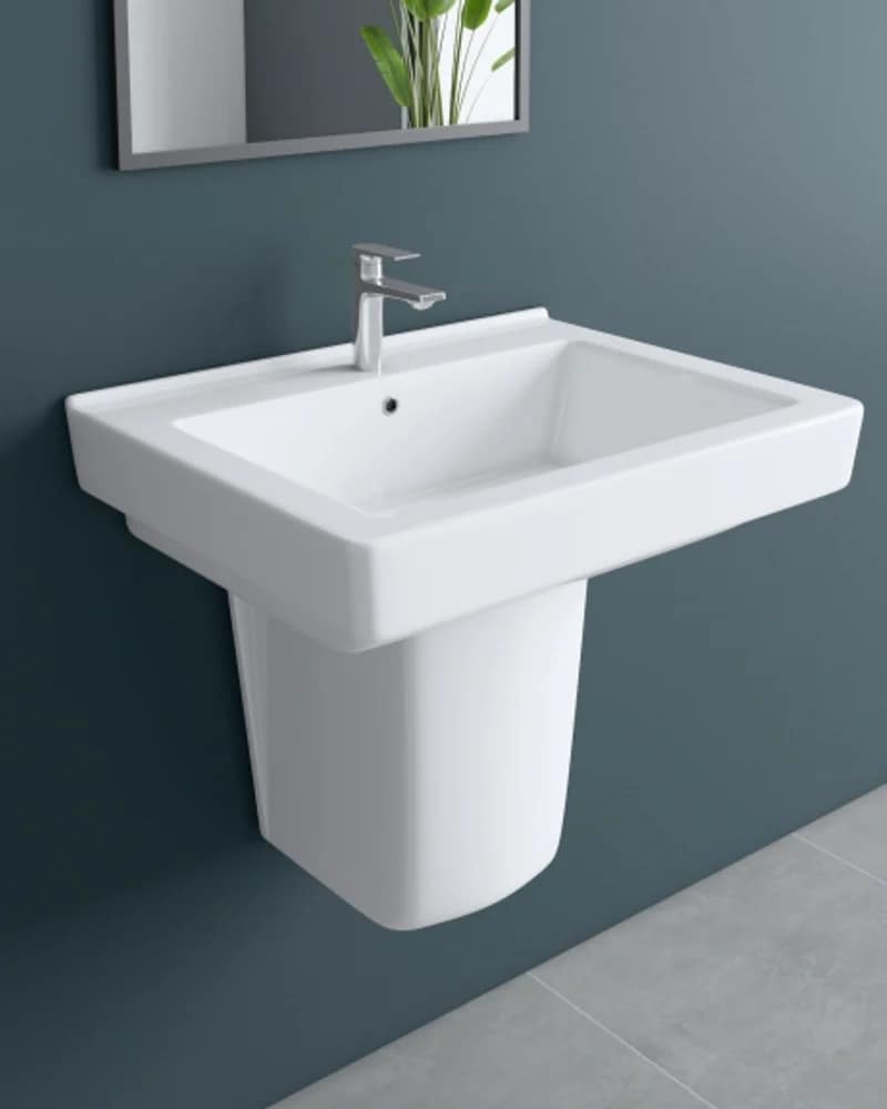 Oliver / Amy — BHOLS Half-Pedestal Basin Sets at Bandhan Ceramic