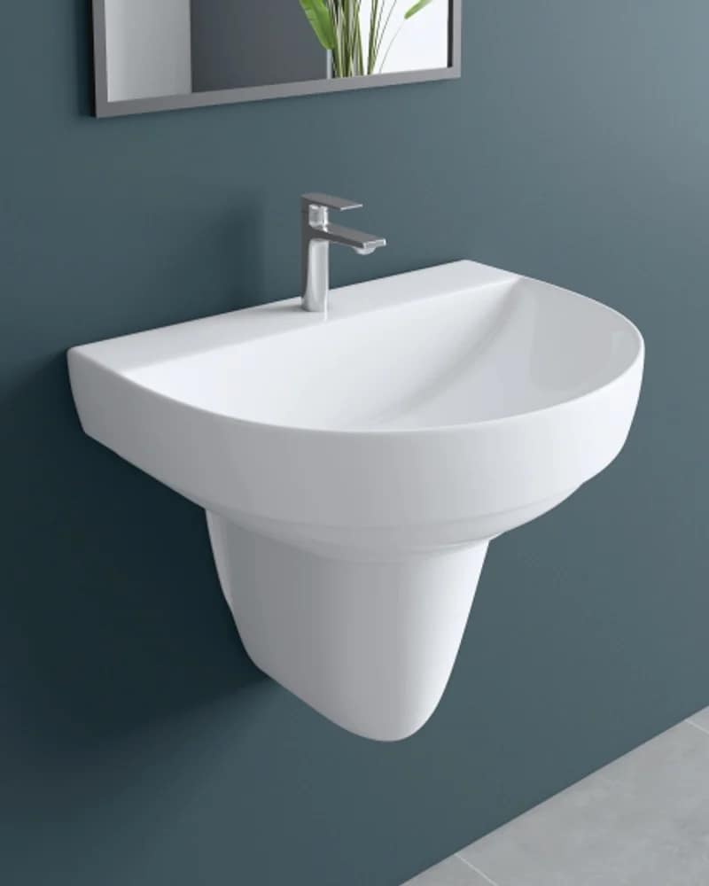 Oscar / Lily — BHOLS Half-Pedestal Basin Sets at Bandhan Ceramic