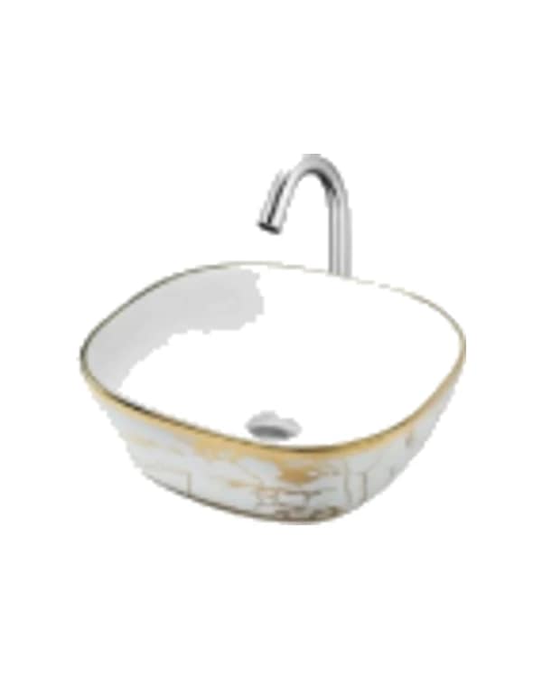 Drip Golden 02 — Heart Golden & Silver at Bandhan Ceramic