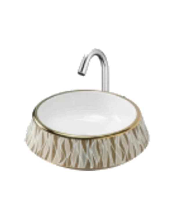Mount Golden 01 — Heart Golden & Silver at Bandhan Ceramic