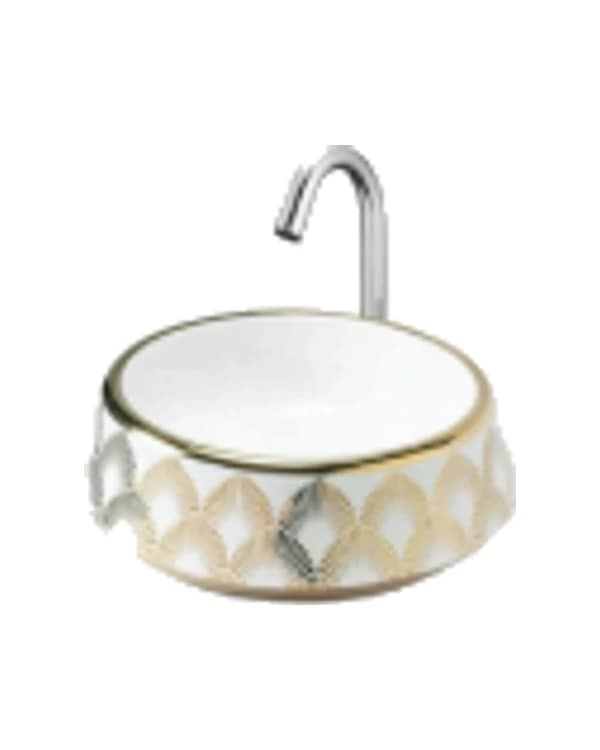 Mount Golden 02 — Heart Golden & Silver at Bandhan Ceramic