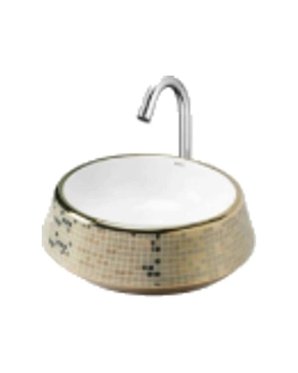 Mount Golden 03 — Heart Golden & Silver at Bandhan Ceramic