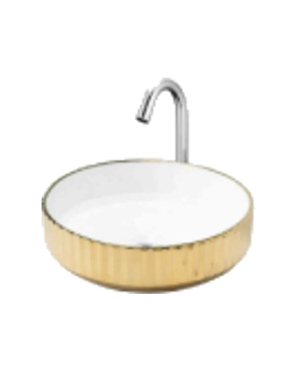 Oval Golden 01 — Heart Golden & Silver at Bandhan Ceramic