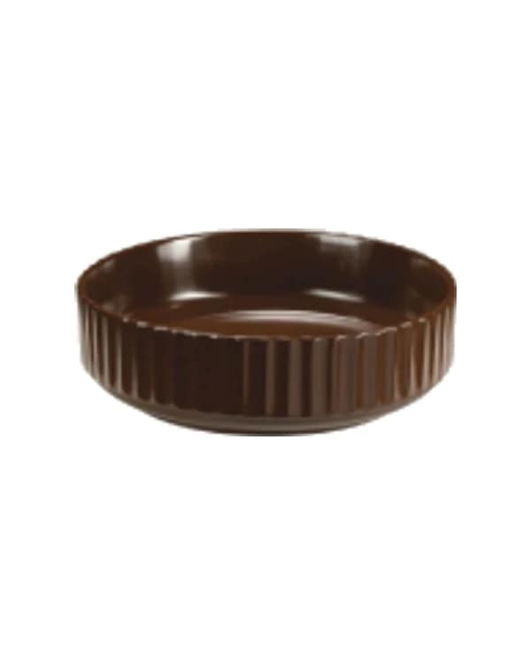 Oval Dark Brown — Heart Matt at Bandhan Ceramic Oval Dark Brown — Heart Matt at Bandhan Ceramic