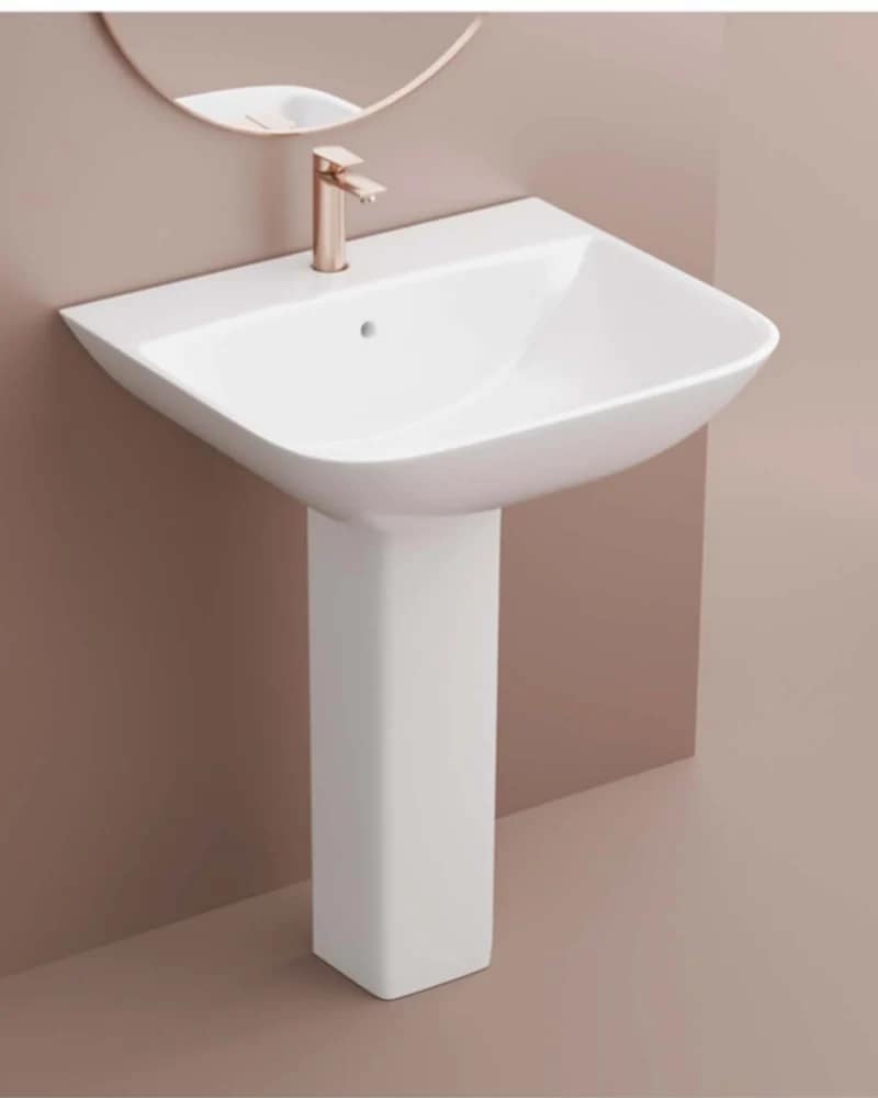 Alpha — Radiance Full-Pedestal Basins at Bandhan Ceramic Alpha — Radiance Full-Pedestal Basins at Bandhan Ceramic