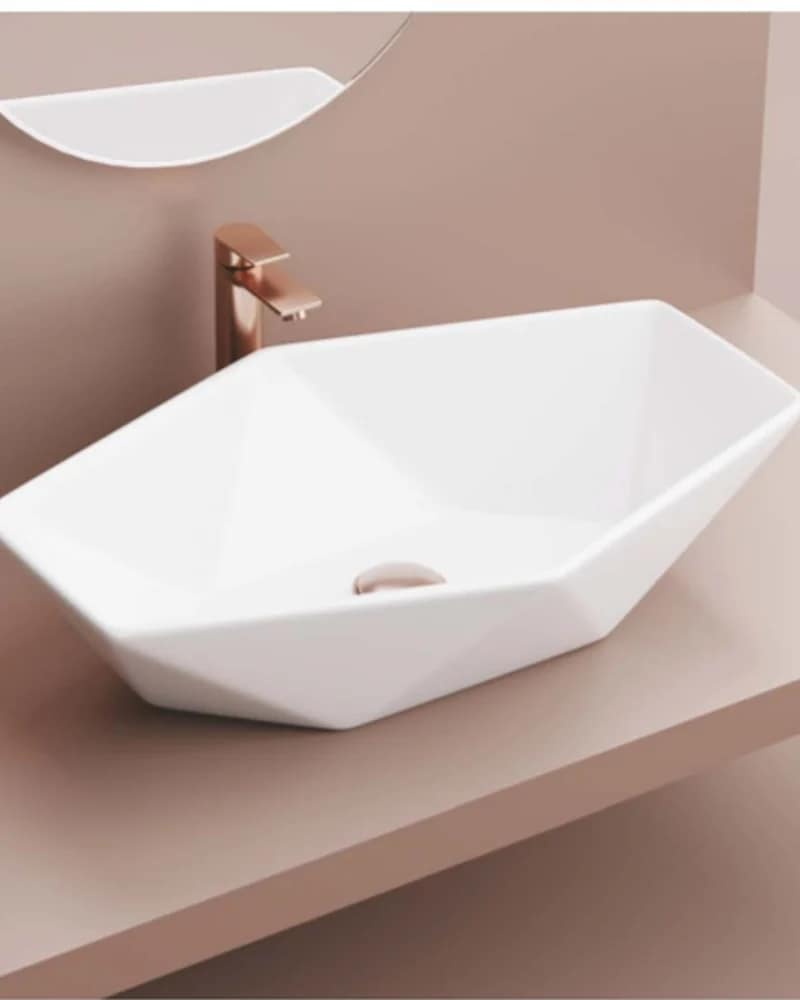 Hexagon — Radiance Table-Top Basins at Bandhan Ceramic Hexagon — Radiance Table-Top Basins at Bandhan Ceramic
