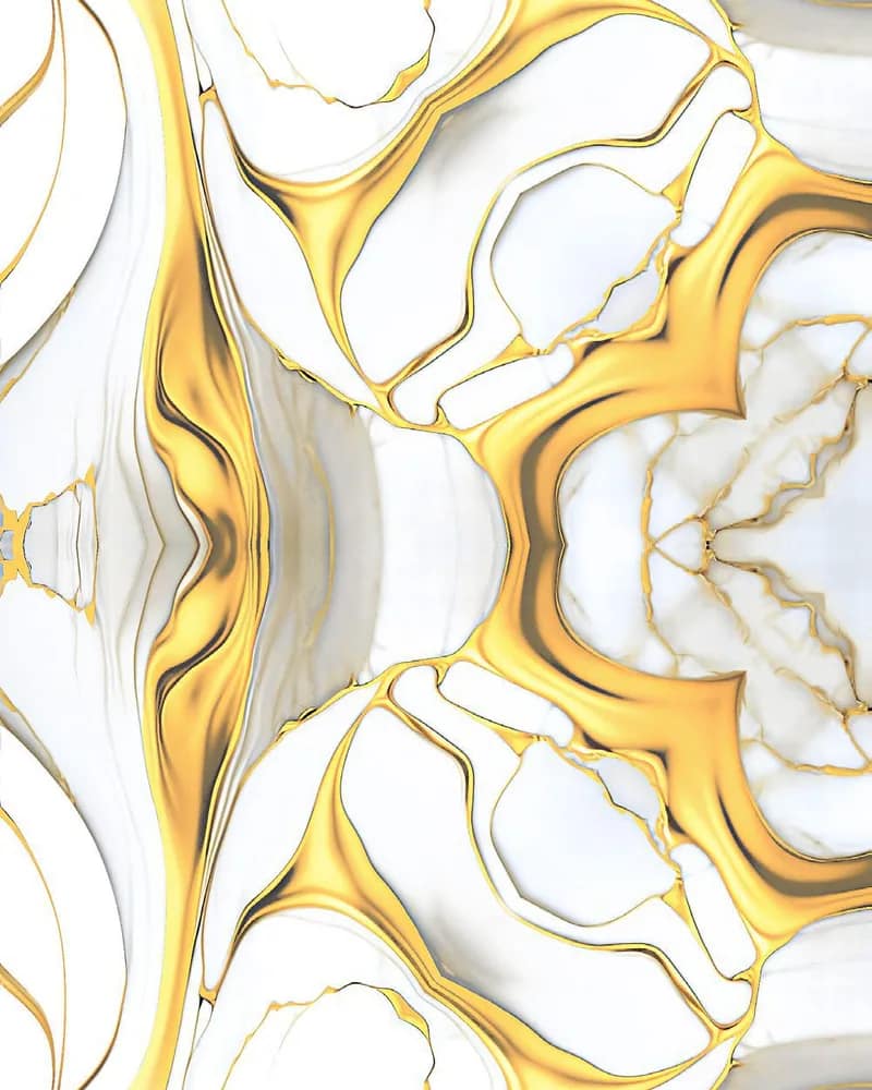 Gold Mural — Bookmatch Collection at Bandhan Ceramic