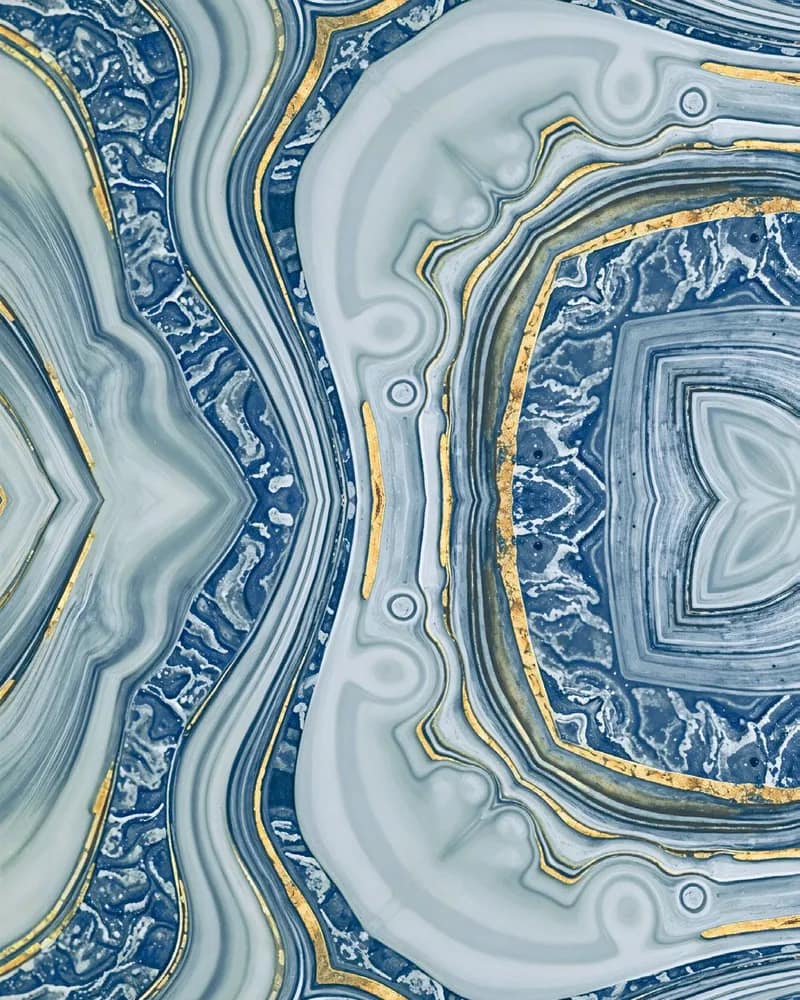 Lucia Blue — Bookmatch Collection at Bandhan Ceramic