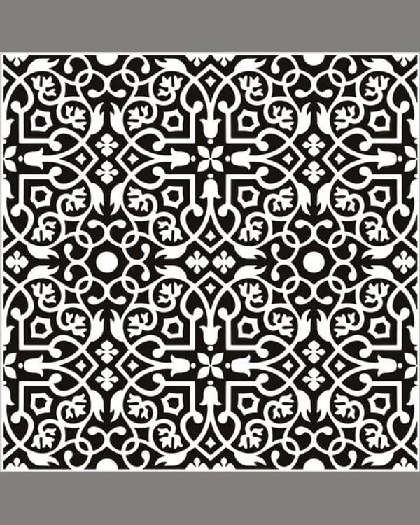 Rangoli Black — Moroccan Collection at Bandhan Ceramic