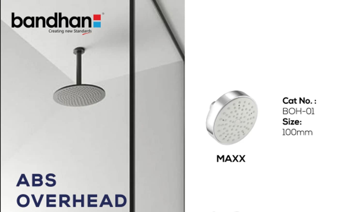 ABS Overhead Showers — Bandhan Ceramic