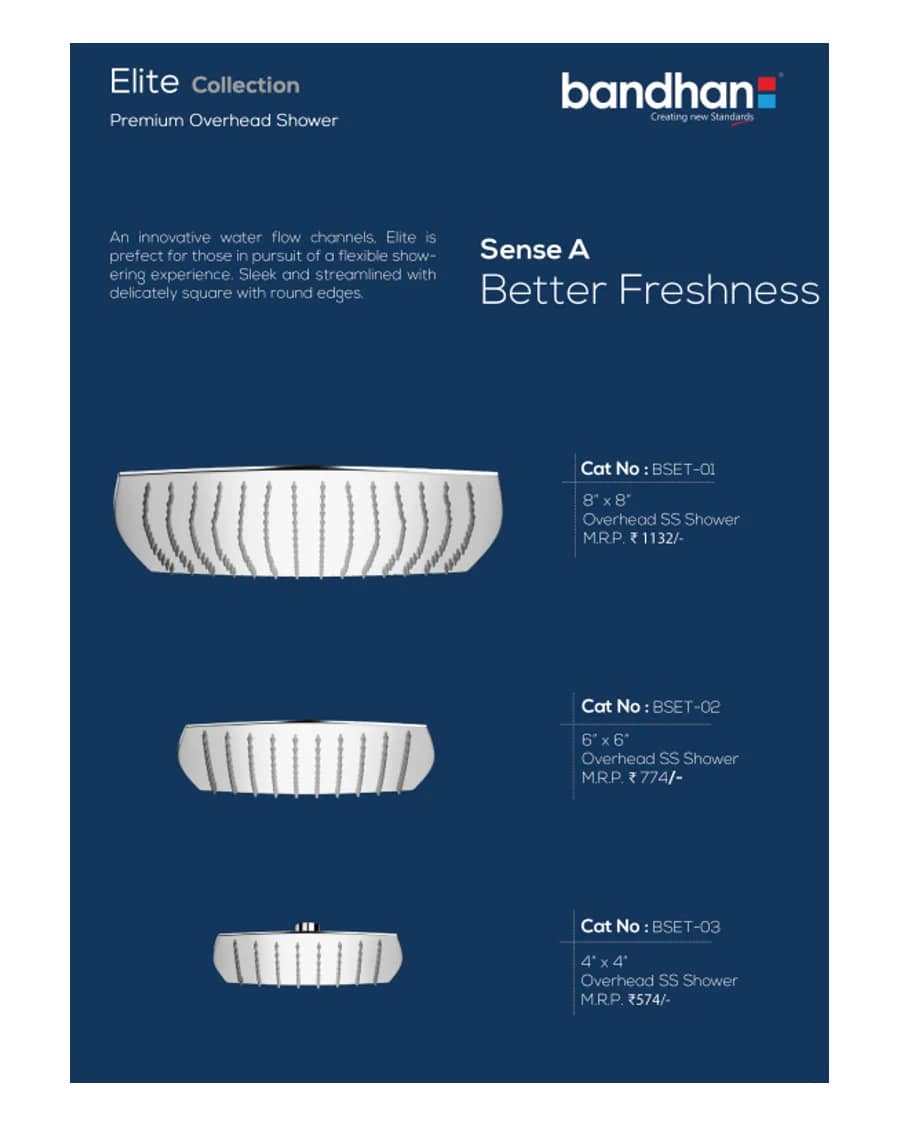 Elite — Overhead Showers at Bandhan Ceramic Elite — Overhead Showers at Bandhan Ceramic