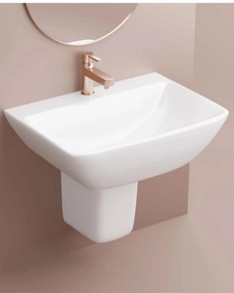 Perth — Radiance Half-Pedestal Basins at Bandhan Ceramic Perth — Radiance Half-Pedestal Basins at Bandhan Ceramic